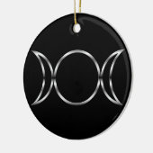 Falln Pagan Triple Godß Symbol Keramik Ornament (Links)