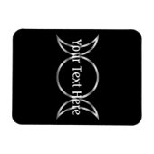 Falln Pagan Triple Godß Symbol Magnet (Horizontal)