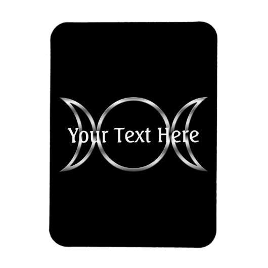 Falln Pagan Triple Godß Symbol Magnet (Vertikal)