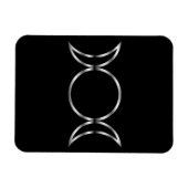 Falln Pagan Triple Godß Symbol Magnet (Horizontal)