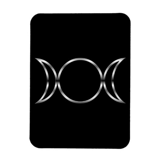 Falln Pagan Triple Godß Symbol Magnet (Vertikal)