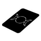 Falln Pagan Triple Godß Symbol Magnet (Linke Seite)