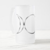 Falln Pagan Triple Godß Symbol Mattglas Bierglas (Vorderseite Links)