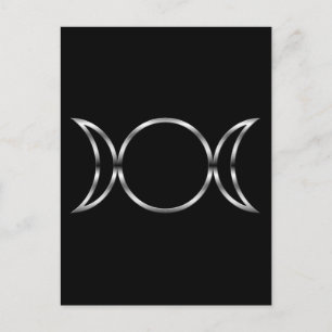 Falln Pagan Triple Godß Symbol Postkarte