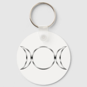 Falln Pagan Triple Godß Symbol Schlüsselanhänger