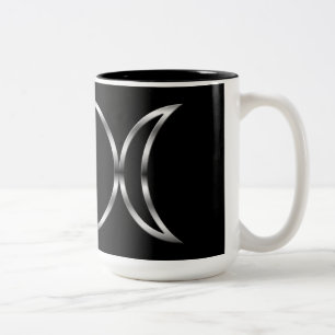 Falln Pagan Triple Godß Symbol Zweifarbige Tasse