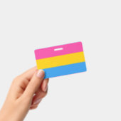 Falln Pansexual Stolz-Flagge Ausweis (Handheld)