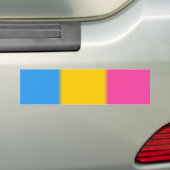 Falln Pansexual Stolz-Flaggen-Version 2 Autoaufkleber (Auf Auto)