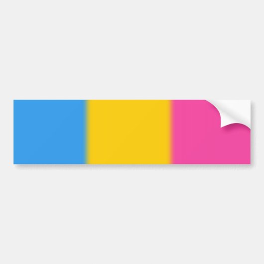 Falln Pansexual Stolz-Flaggen-Version 2 Autoaufkleber (Vorne)