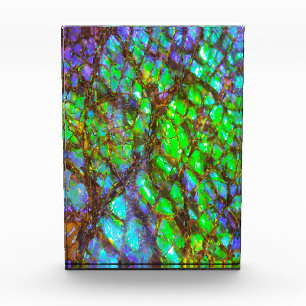 Falln Peacock Ammolite Fotoblock