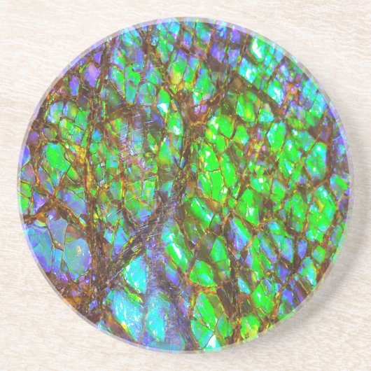 Falln Peacock Ammolite Getränkeuntersetzer (Vorne)