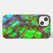 Falln Peacock Ammolite iPhone Hülle (Rückseite (Horizontal))