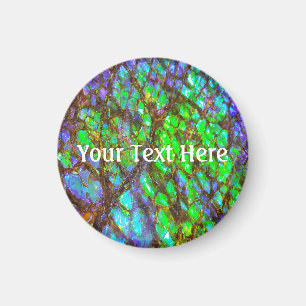 Falln Peacock Ammolite Magnet