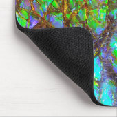 Falln Peacock Ammolite Mousepad (Ecke)