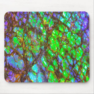 Falln Peacock Ammolite Mousepad