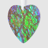 Falln Peacock Ammolite Ornament (Vorderseite)