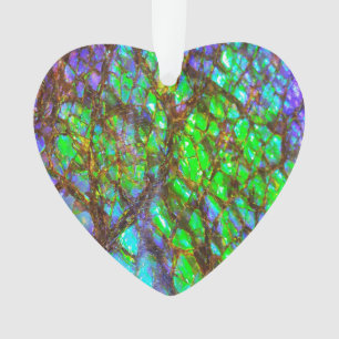 Falln Peacock Ammolite Ornament
