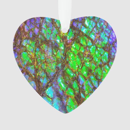 Falln Peacock Ammolite Ornament (Vorderseite)