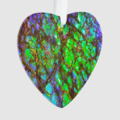 Falln Peacock Ammolite Ornament (Vorderseite)