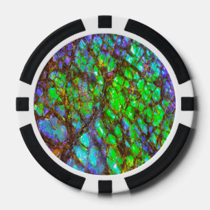 Falln Peacock Ammolite Pokerchips