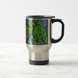 Falln Peacock Ammolite Reisebecher