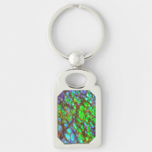 Falln Peacock Ammolite Schlüsselanhänger