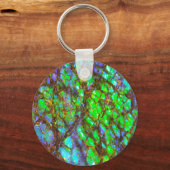 Falln Peacock Ammolite Schlüsselanhänger (Vorderseite)