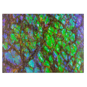 Falln Peacock Ammolite Schneidebrett