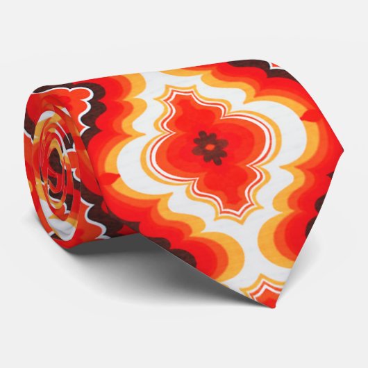 Falln Psychedelic Sunset Krawatte (Gerollt)