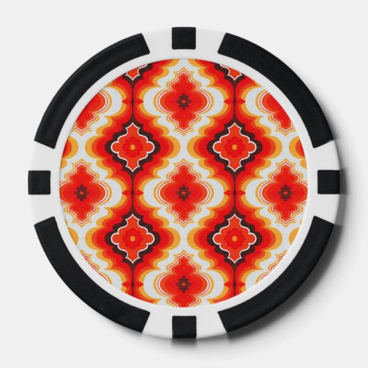 Falln Psychedelic Sunset Pokerchips (Vorderseite)