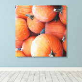 Falln Pumpkin Pile Leinwanddruck (Insitu (Holzboden))