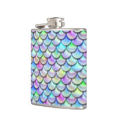 Falln Regenbogen-Blasen-Meerjungfrau-Skalen Flachmann (Links)