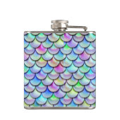 Falln Regenbogen-Blasen-Meerjungfrau-Skalen Flachmann (Rückseite)