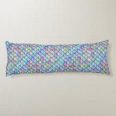 Falln Regenbogen-Blasen-Meerjungfrau-Skalen Seitenschläferkissen (Rückseite)