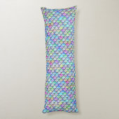 Falln Regenbogen-Blasen-Meerjungfrau-Skalen Seitenschläferkissen (Rückseite (Vertikal))