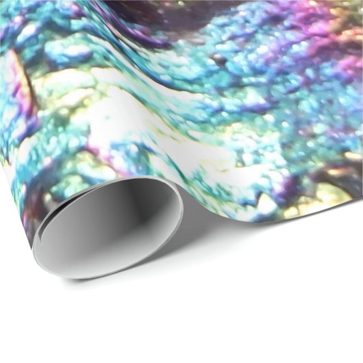 Falln Regenbogen-Felsen Geschenkpapier (Rolleneckpunkt)