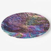 Falln Regenbogen-Felsen Pappteller (Schrägansicht)