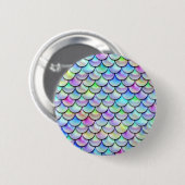 Falln-Regenbogenblase Mermaid-Skalen Button (Vorne & Hinten)
