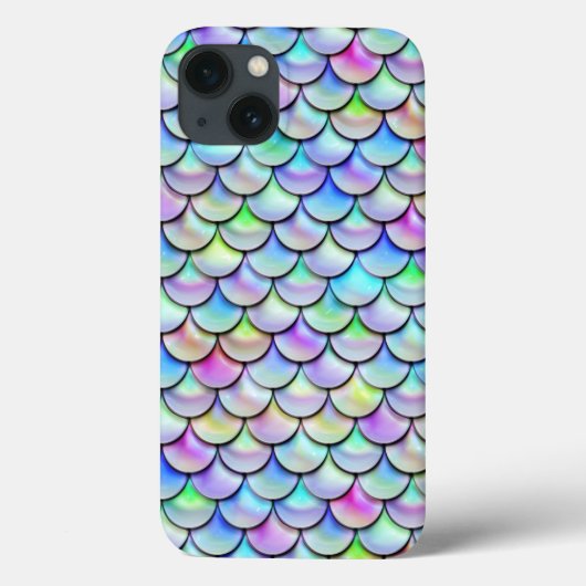 Falln-Regenbogenblase Mermaid-Skalen Case-Mate iPhone Hülle (Rückseite)