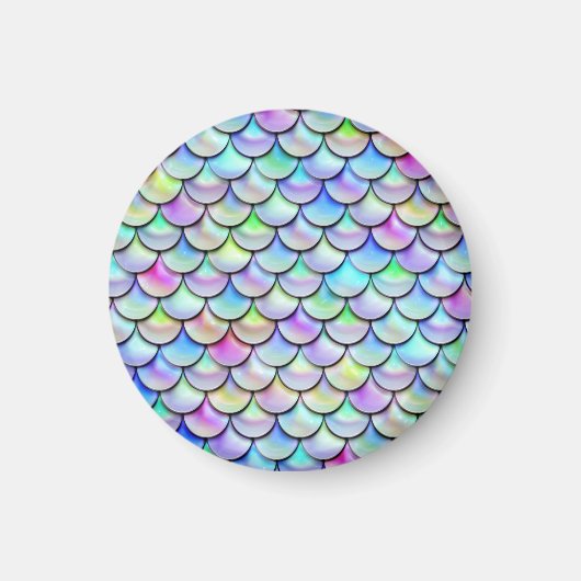 Falln-Regenbogenblase Mermaid-Skalen Magnet (Vorne)