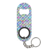 Falln-Regenbogenblase Mermaid-Skalen Mini Flaschenöffner (Rückseite)