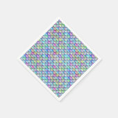 Falln-Regenbogenblase Mermaid-Skalen Serviette (Ecke)