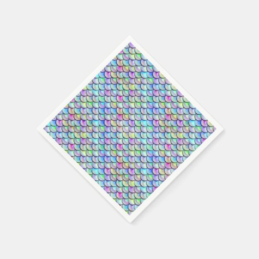 Falln-Regenbogenblase Mermaid-Skalen Serviette (Ecke)