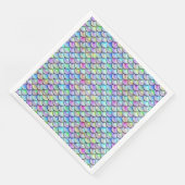 Falln-Regenbogenblase Mermaid-Skalen Serviette (Ecke)
