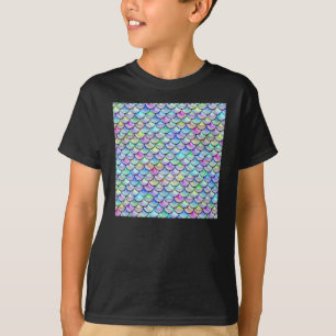 Falln-Regenbogenblase Mermaid-Skalen T-Shirt