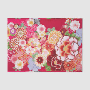 Falln rote Blumenexplosion Seidenpapier