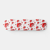 Falln rote Herzen (Sie wählen Hintergrundfarbe aus Skateboard (Horizontal)
