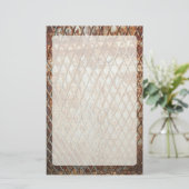 Falln Rusty Grate Briefpapier (Stehend Vorderseite)