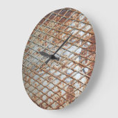 Falln Rusty Grate Große Wanduhr (Winkel)
