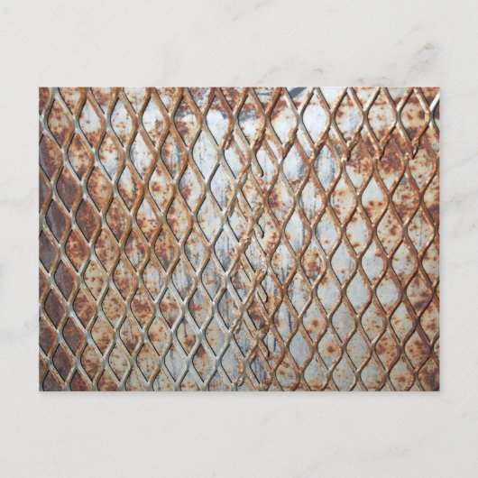 Falln Rusty Grate Postkarte (Vorderseite)